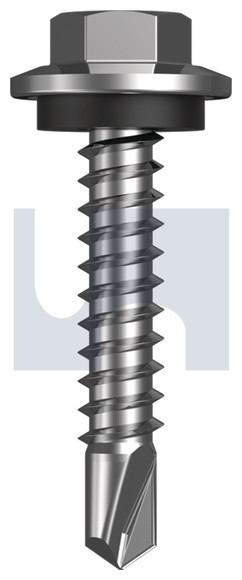 SCREW SDM HEX SEAL C4 12-14 X 30 SURFMIST 